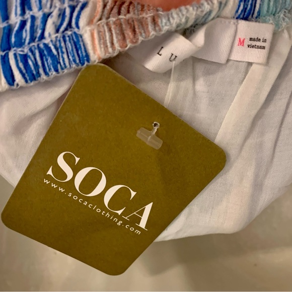 LUSH Spaghetti Strap Sun Multi-color Dress Women’s M Medium NEW with Tags! ♥️ - Picture 6 of 11